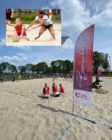 Zonnig beach handbal toernooi op KDO beachpark Dames A